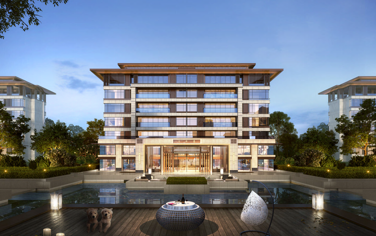 [四川]新中式风高层 洋房住宅投标方案2020