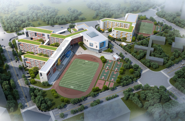 中小学设计cad效果图资料下载-[湖南]中小学项目基坑支护施工图设计2021