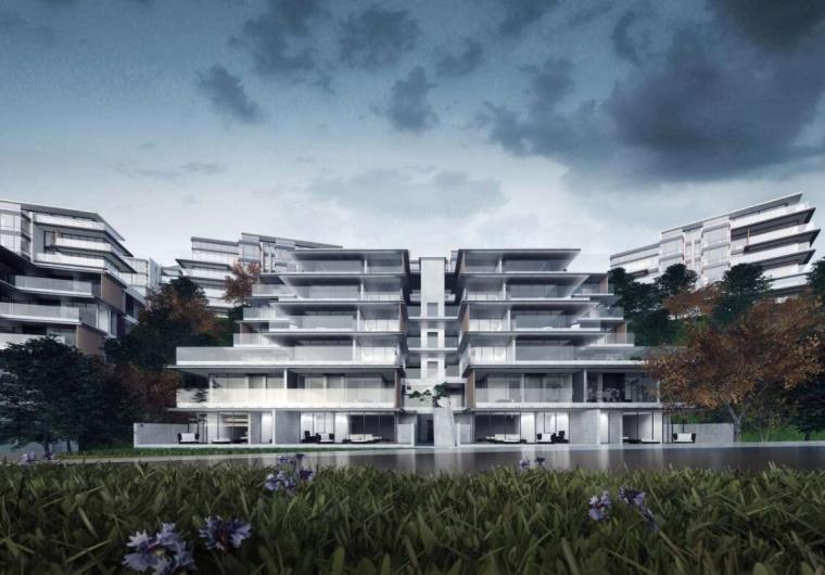 山地滨水公园项目资料下载-[重庆]滨水山地住宅+别墅建筑方案设计2020