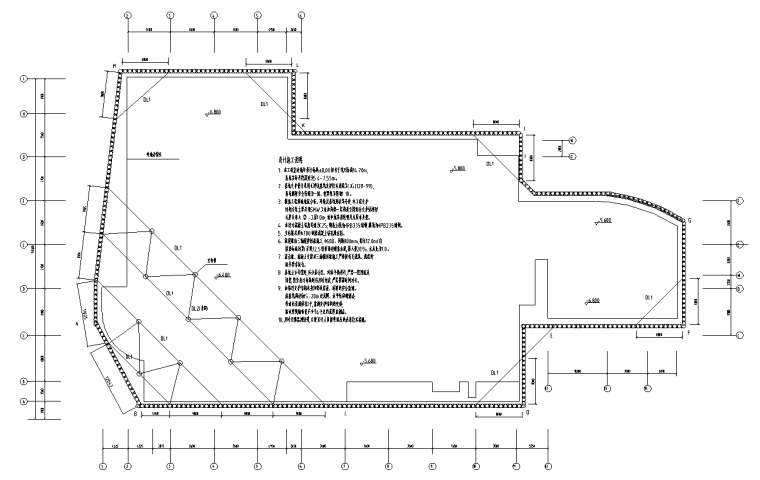 中心岛法支护资料下载-基坑支护SMW工法复合支护施工图设计