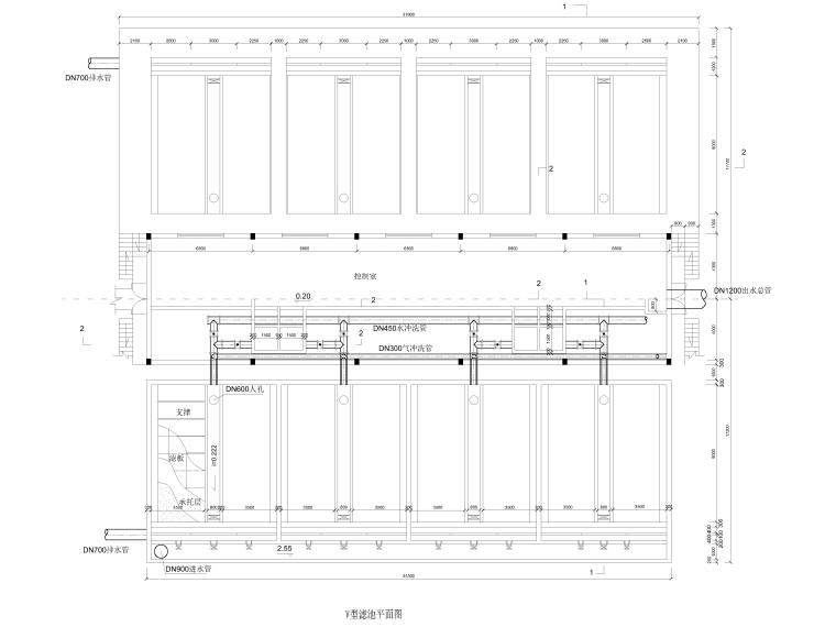 5000t自来水厂设计资料下载-[江苏]自来水厂工艺设计图纸