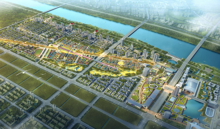 文旅大厦概念方案资料下载-2019年天津滨湖文旅地产城市概念规划方案