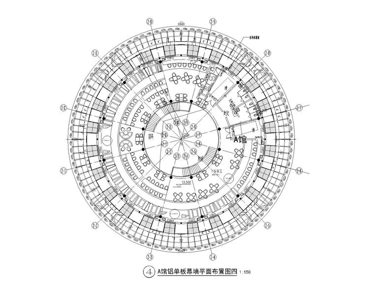 汕头海湾大桥结构资料下载-3层钢桁架结构场馆金属幕墙施工图2017