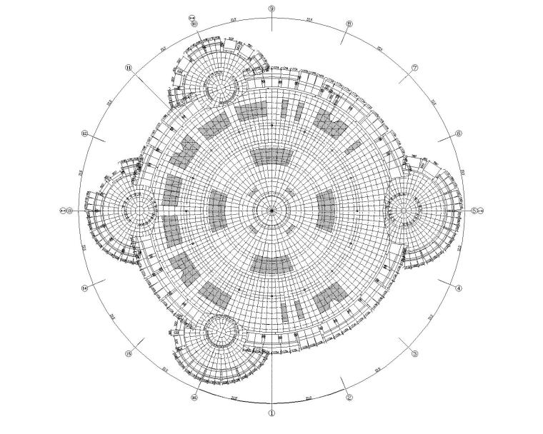 穿孔铝板景墙幕墙施工图资料下载-钢结构场馆铝板幕墙+金属屋面结构施工图