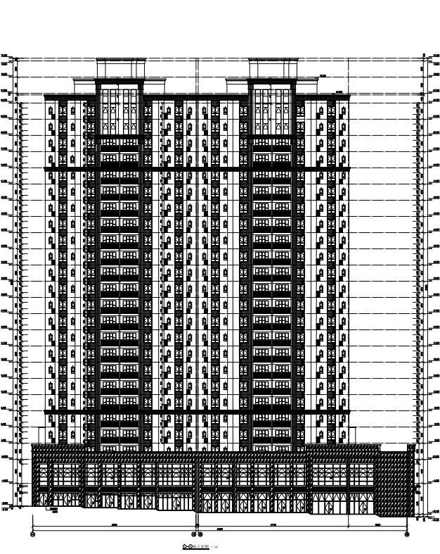 贵州居住区施工图资料下载-[贵州]高层住宅+居住区大门施工图PDF2020