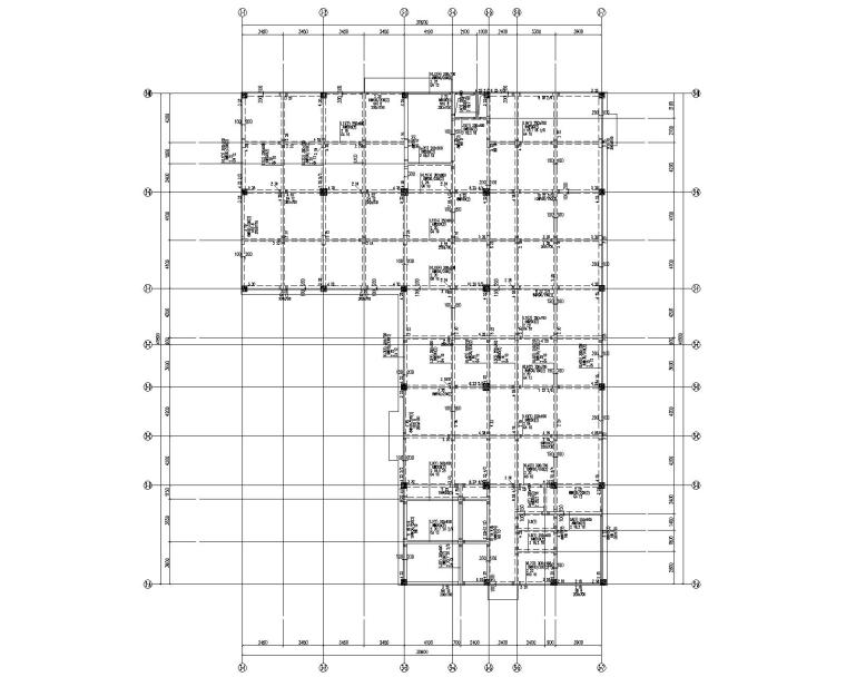 新疆框架结构图资料下载-多层框架结构医院后勤楼结构图