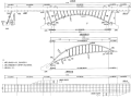 单跨上承式钢拱人行天桥及坡道桥图纸2019