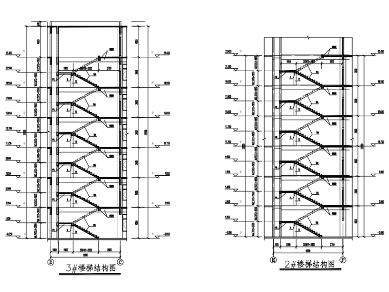 标准厂房施工图全套资料下载-6层框架结构标准厂房结构施工图2020