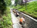 国道改建工程明沟式浆砌片石排水沟技术交底