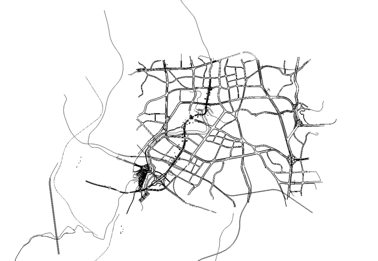 全線共設置:橋樑1座,地道3座,其中廣場地道結構路面及附屬為本標段