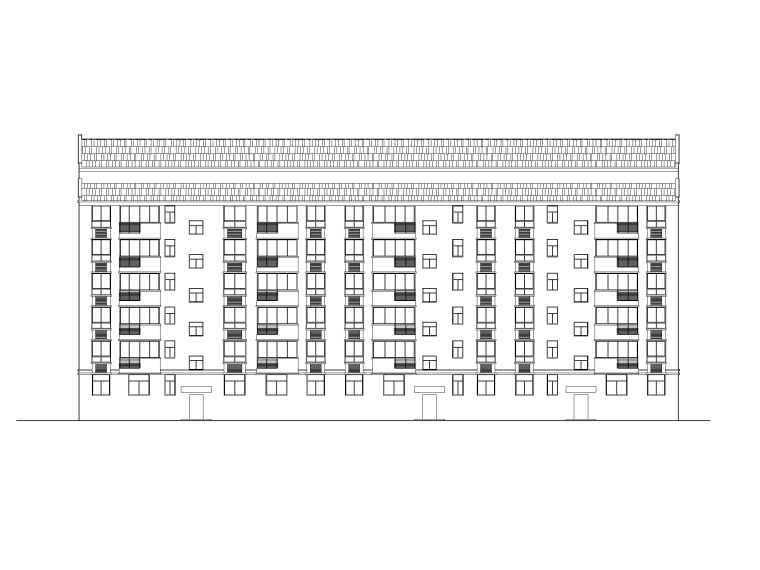 住宅楼建筑方案图纸资料下载-多层住宅楼CAD设计施工方案图纸