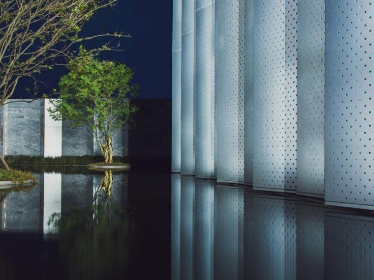 现代新中式+光与水主题住宅景观设计方案