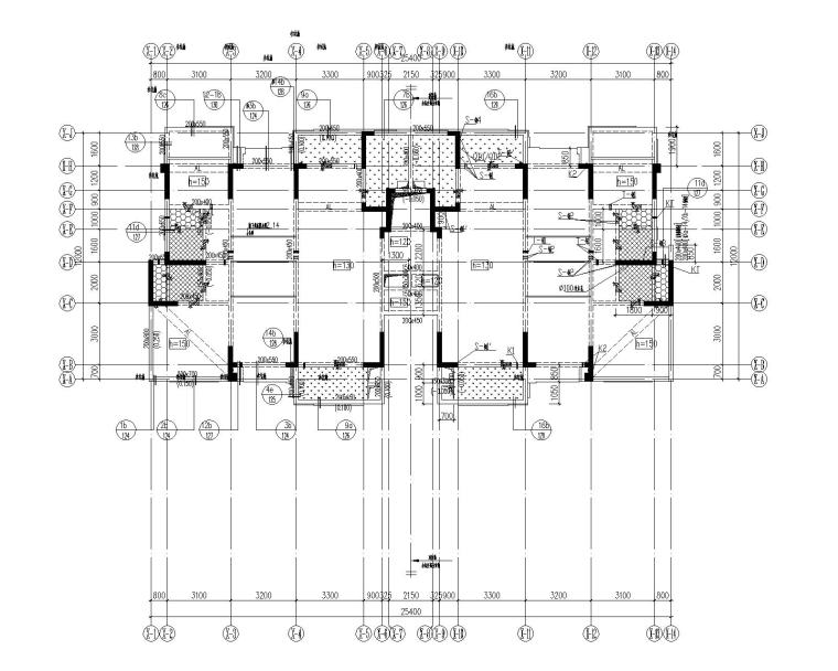 剪力墙商业施工资料下载-多层剪力墙结构商业住宅结构施工图（130p）