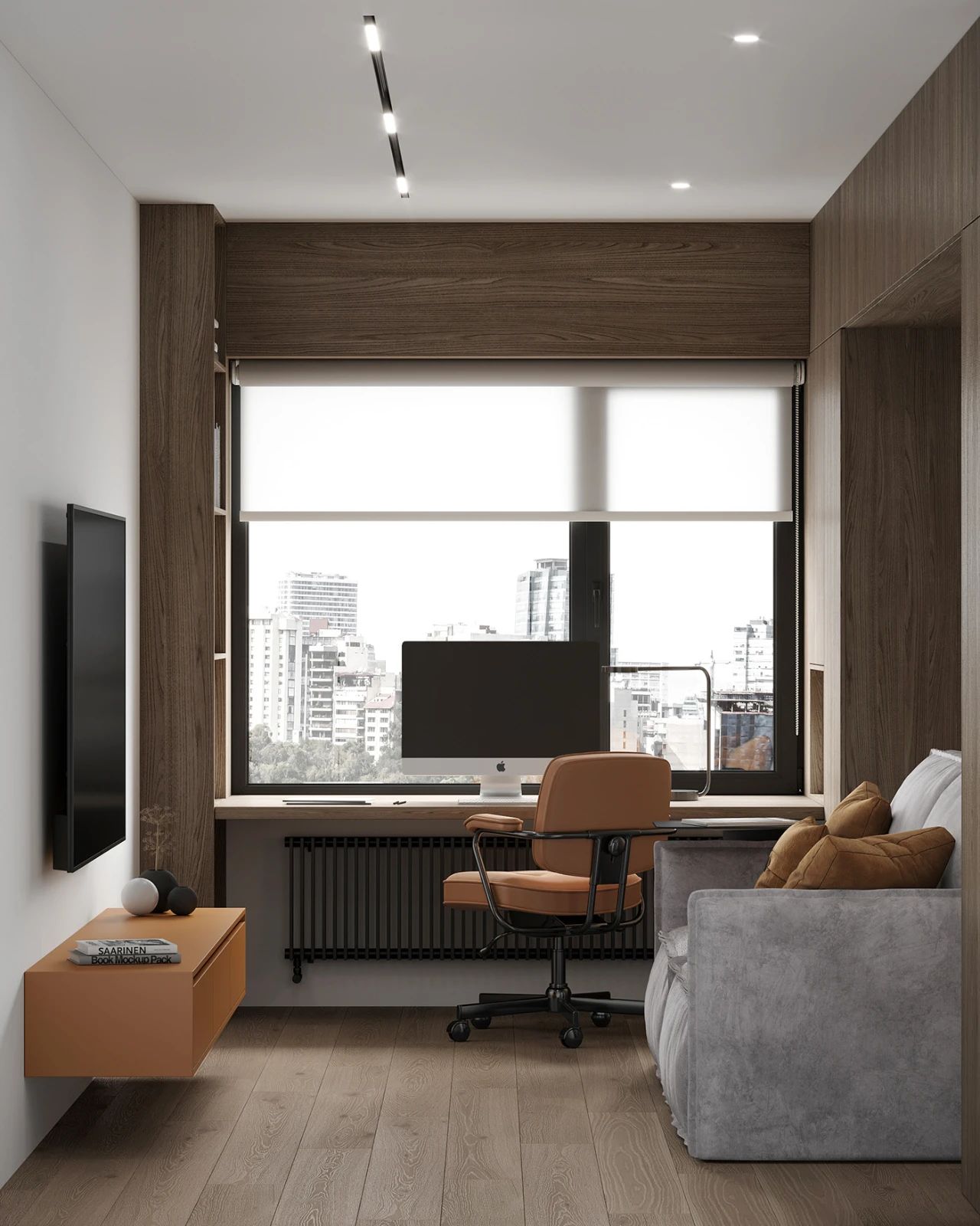 现代高级灰的居住空间-家装住宅装修设计案例-筑龙室内设计论坛