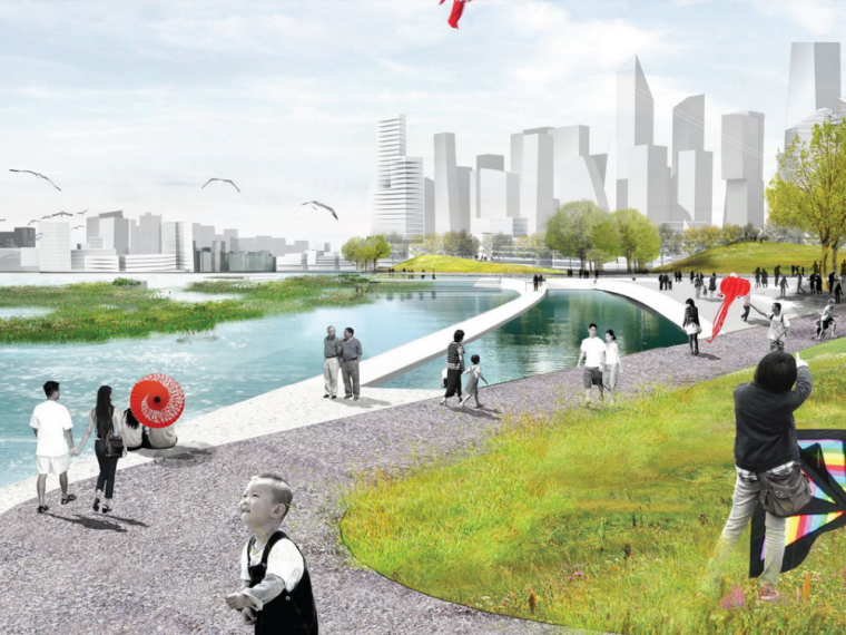 滨海城市总体策划案资料下载-某滨海城市设计概念初步设计成果
