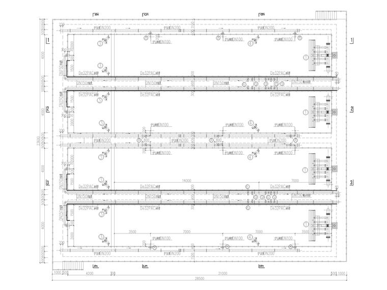 3万吨水厂施工图资料下载-0.5万吨CASS生物反应池施工图