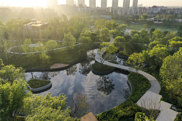 天津融创星耀五洲9号岛景观-aecom-滨水案例-筑龙园林景观论坛