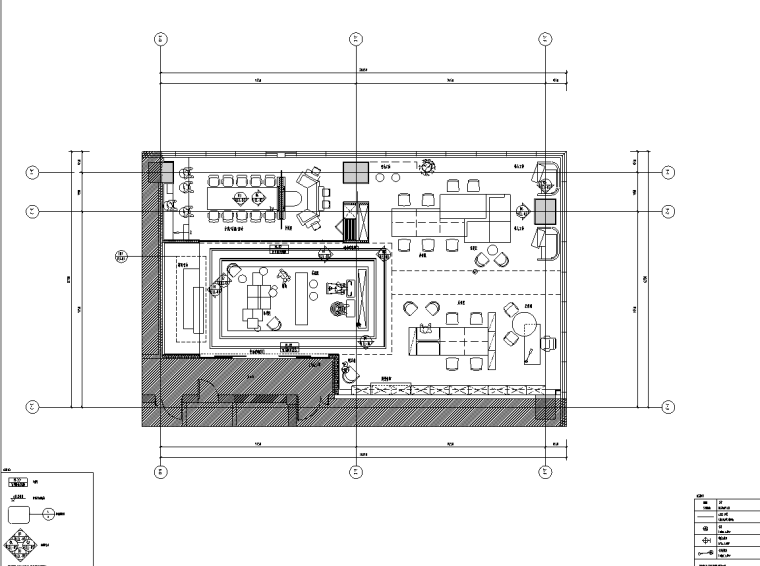 [上海]广场科创办公样板房施工图+打印线型