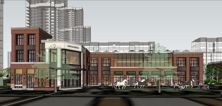示范区模型2021资料下载-知名地产欧陆风格启动示范区模型设计