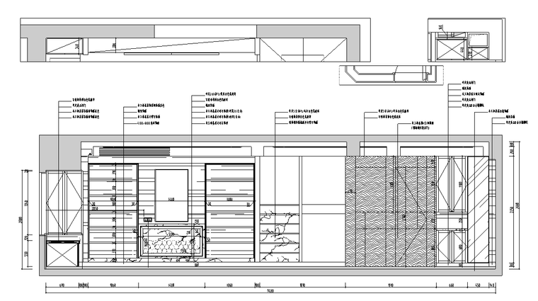 浙江现代风复式住宅装修施工图设计