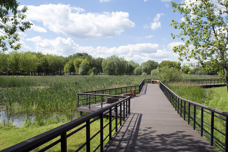 莫斯科moskva河岸公园