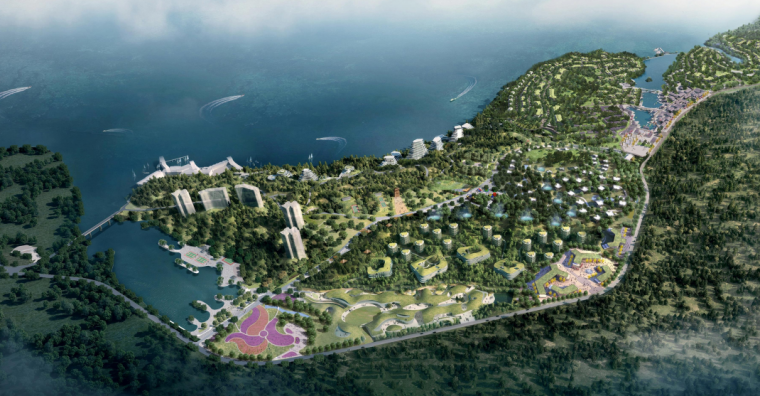 山东东营孤岛槐树林温泉度假区规划设计方案-建筑方案-筑龙建筑设计论坛