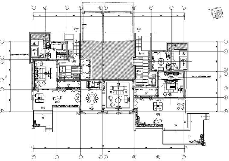 地中海室内施工图一套资料下载-[浙江]地中海国际度假酒店公区-客房施工图