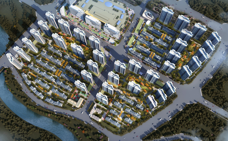未来社区商业案例设计资料下载-[云南]未来社区住宅多元化商业建筑方案2020