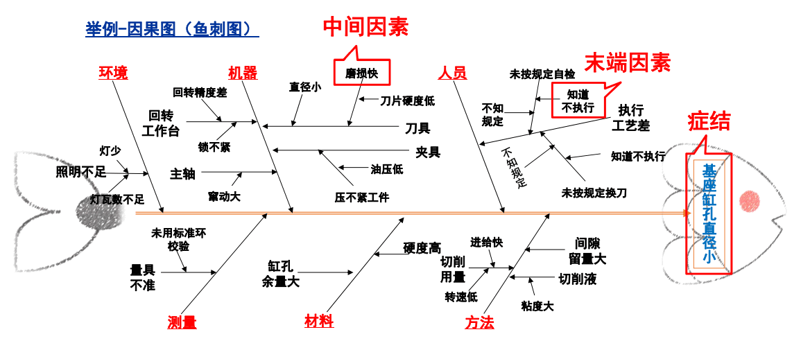 因果图和鱼骨图的区别图片