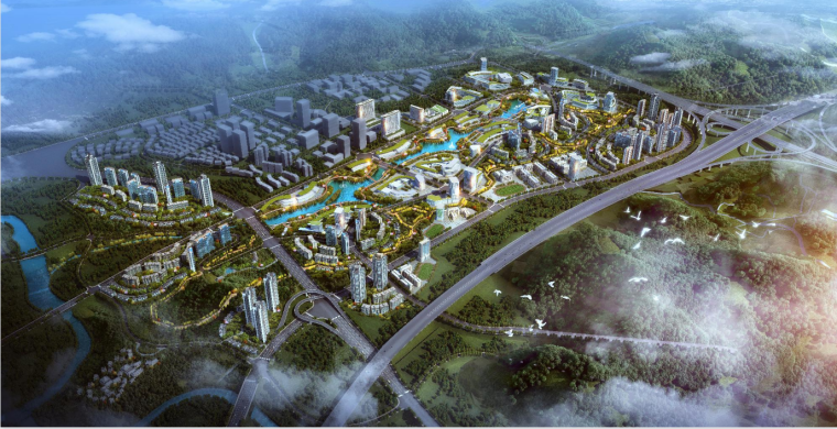 重点片区城市设计资料下载-[重庆]某重点片区健康创新城市规划设计