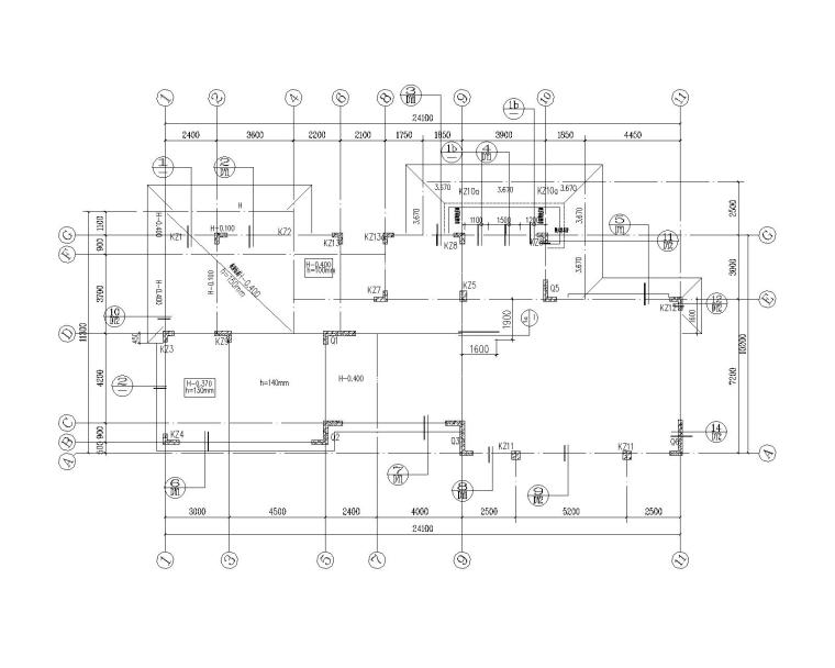 独栋结施D-63#二层结构平面布置图.jpg