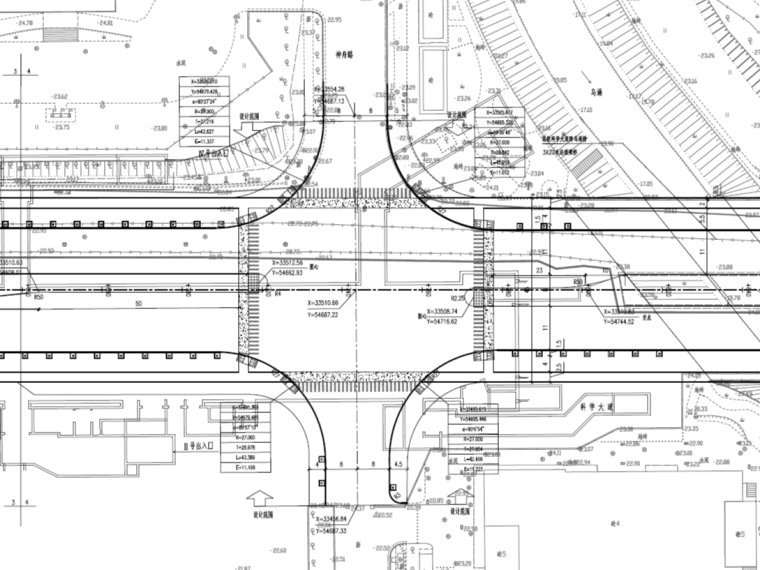 一级市政道路交叉口设计资料下载-地铁区间内市政道路修复工程图纸2019+182p