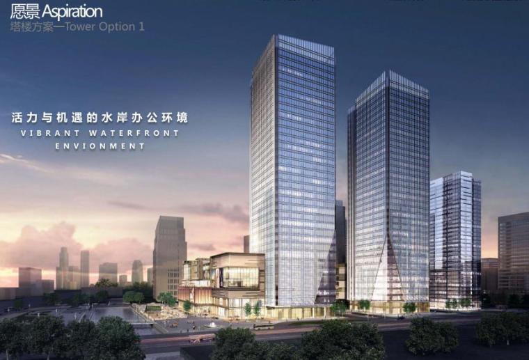 商业综合体与超高层资料下载-[南京]超高层办公+公寓+商业综合体设计文本
