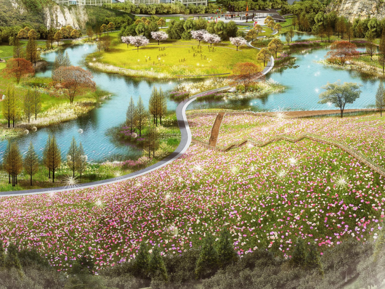 郊野沿湖景观设计资料下载-[武汉]城市郊野山体公园景观设计方案