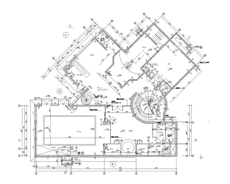 中国古典建筑cad资料下载-中国古典别墅CAD施工图14套