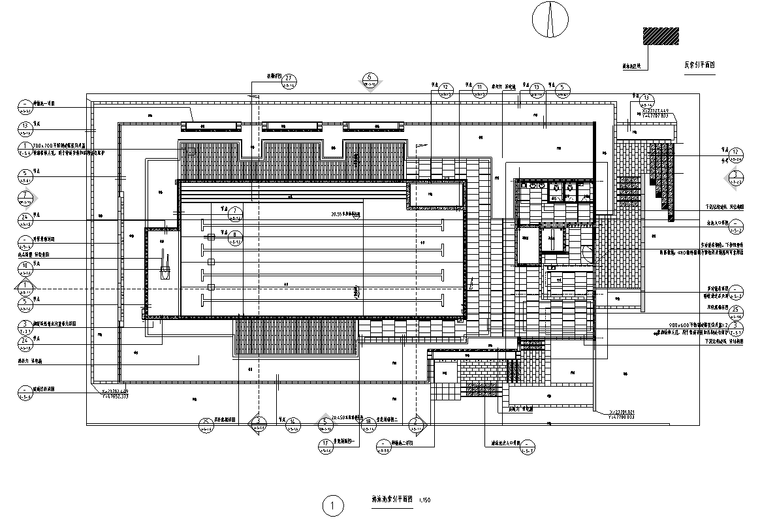 泳池标准化图纸-米色典雅小泳池 cad su