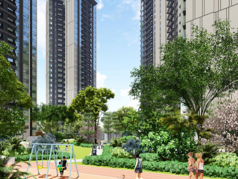 大型高端住宅区景观设计方案2020年