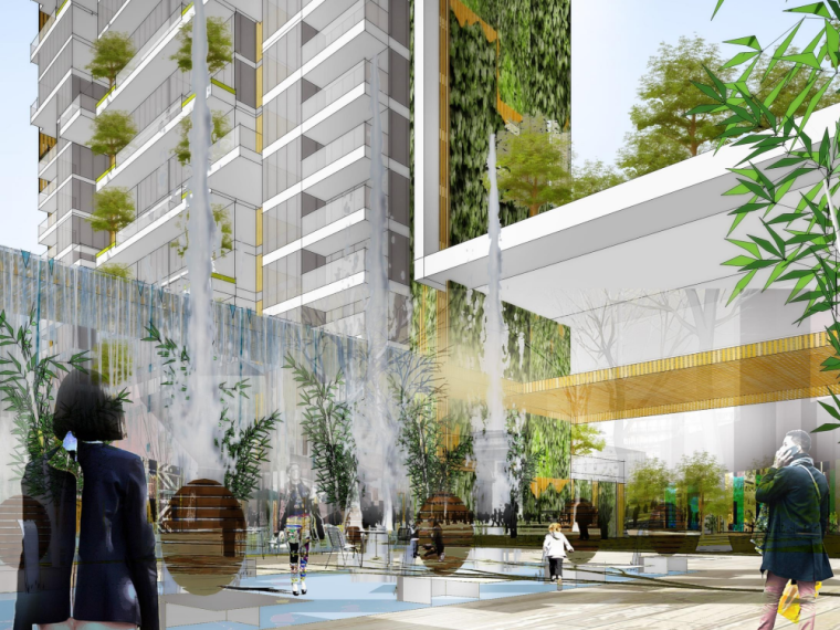 生态中庭方案设计资料下载-[上海]生态奢华超级豪宅概念方案设计