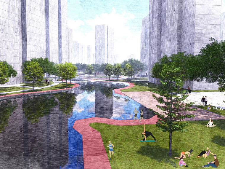 Y字型高层住宅建筑设计资料下载-[浙江]滨江时尚科技高层住宅景观及建筑设计
