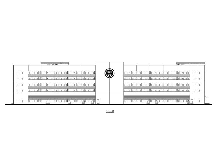 旅馆建筑三层立面cad图资料下载-[广州]三层厂房施工图CAD