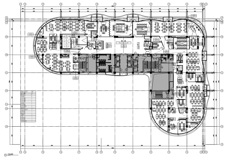 办公空间工装CAD图纸资料下载-[上海]​2500m²​办公空间装饰图纸CAD+机电