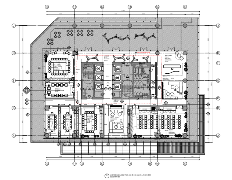 办公楼样板间设计资料下载-[海南]SOHO办公楼十层样板间及标准层施工图
