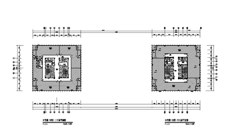 科研类建筑su资料下载-总部科研办公区公区内装图纸+主材表2020