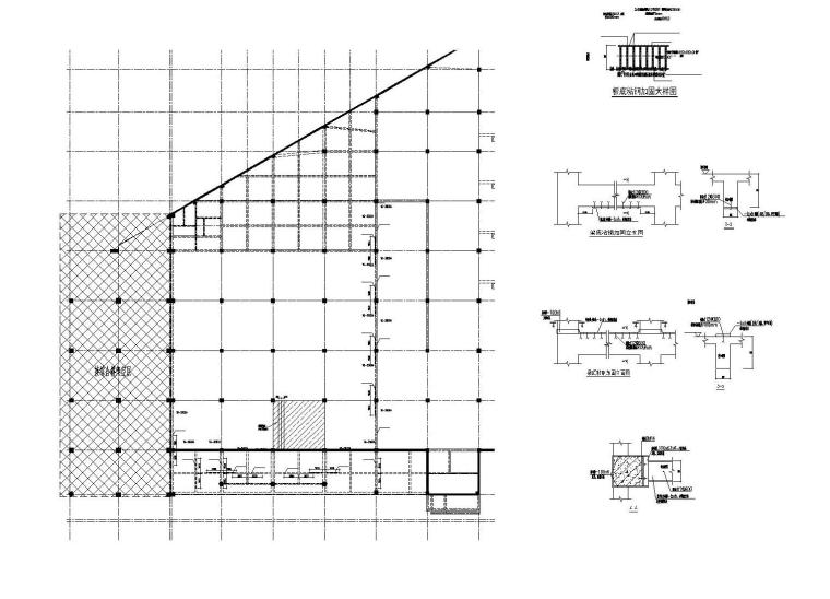混凝土梁加固工程资料下载-[湖南]停车场及综合楼改造加固工程图纸 5套