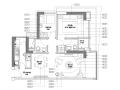 新中式二室两厅室内设计施工图CAD+效果图