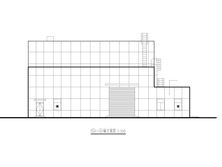 饺子施工图CAD资料下载-单层CT厂房施工图CAD