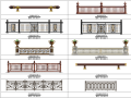 常用景观栏杆标标准化施工图CAD+SU精细模型
