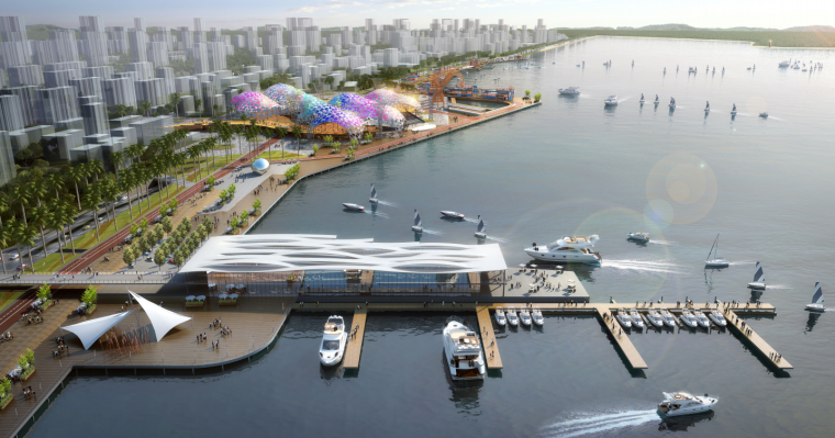 DOVRE港海滨景观资料下载-[广东]海滨娱乐走廊-旅游度假景观方案设计