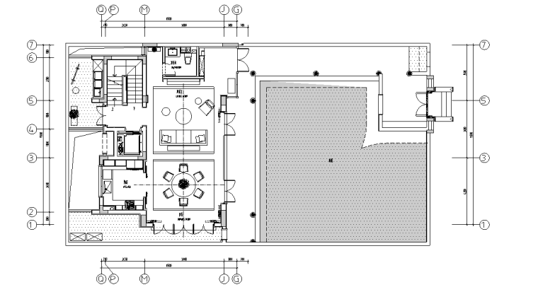 精装施工平面布置图资料下载-[浙江]顶级合院别墅精装修施工图设计