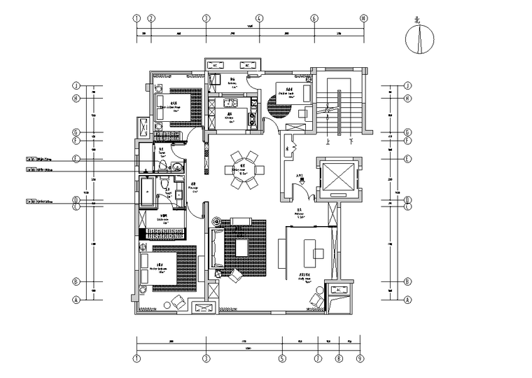 宁波名仕花园样板间资料下载-[四川]爱马仕风格样板间装修施工图设计